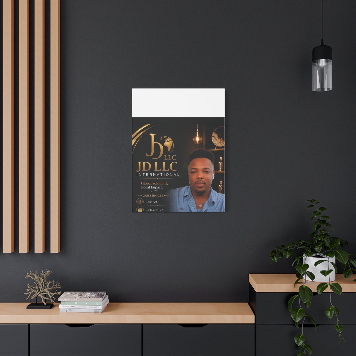 Canvas Print - JD LLC International Branded Portrait (Matte Stretched Canvas)