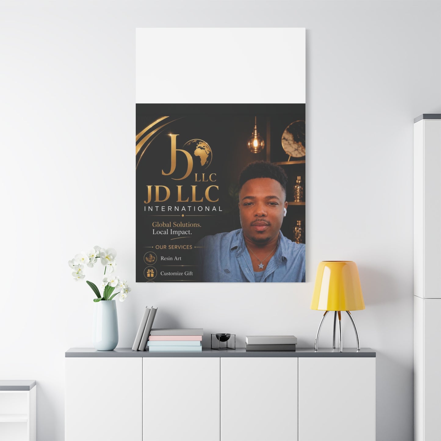 Canvas Print - JD LLC International Branded Portrait (Matte Stretched Canvas)