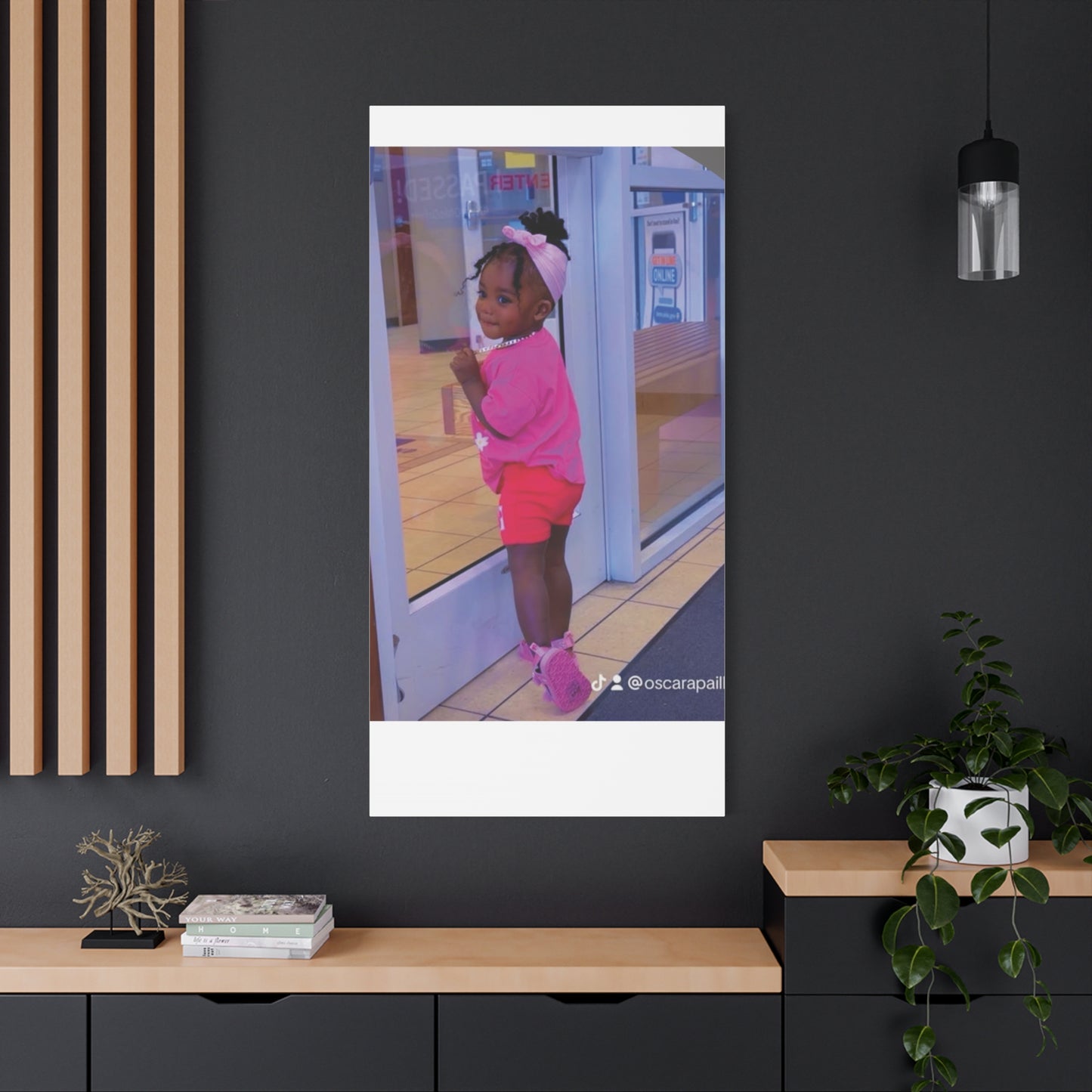 Canvas Wall Art - Candid Child Photo Matte Stretched Print