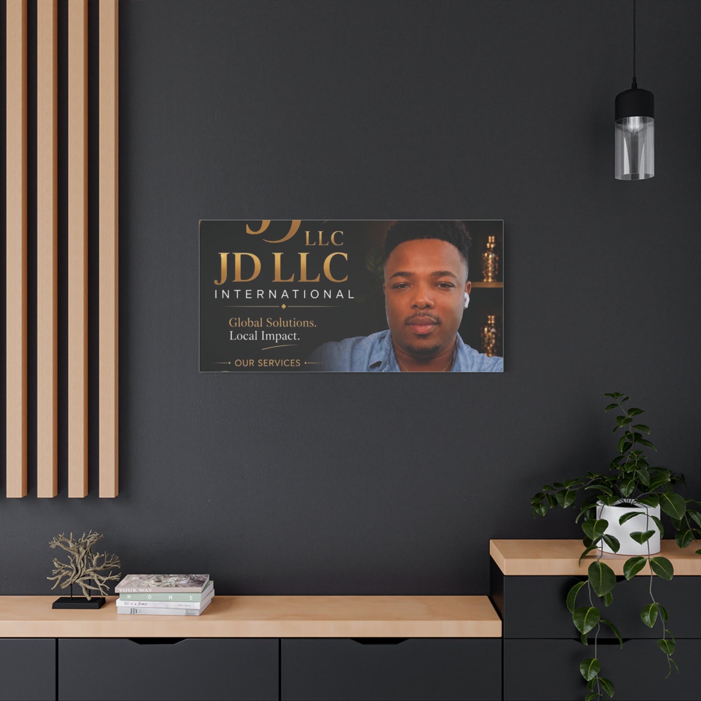 Canvas Print - JD LLC International Branded Portrait (Matte Stretched Canvas)