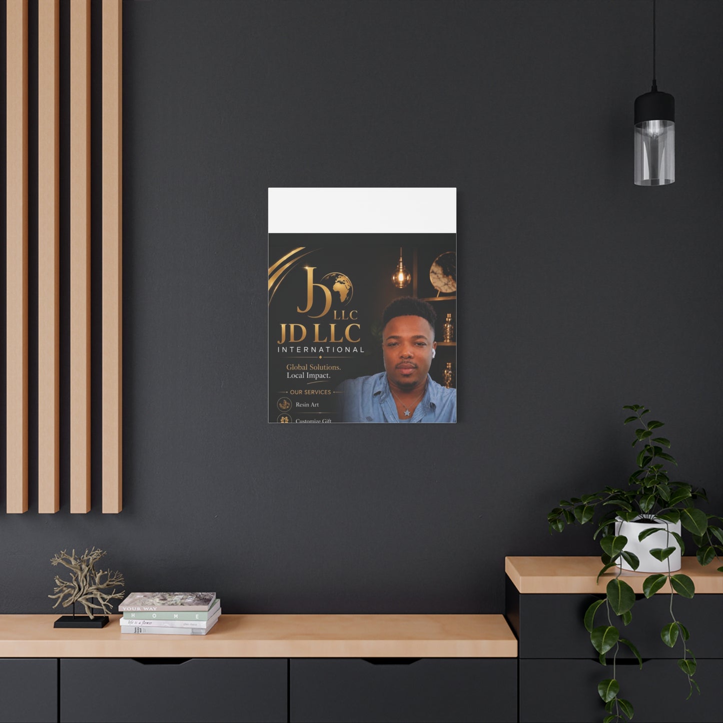 Canvas Print - JD LLC International Branded Portrait (Matte Stretched Canvas)