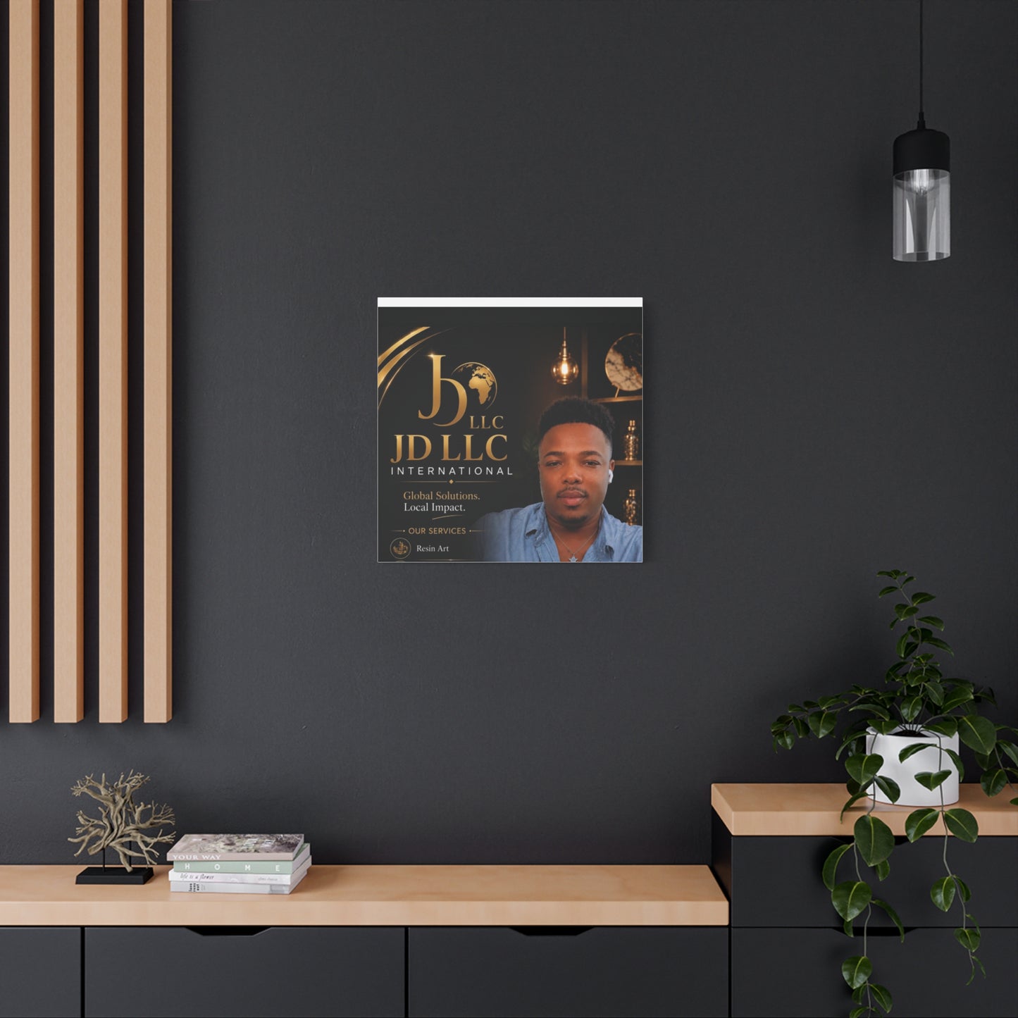 Canvas Print - JD LLC International Branded Portrait (Matte Stretched Canvas)