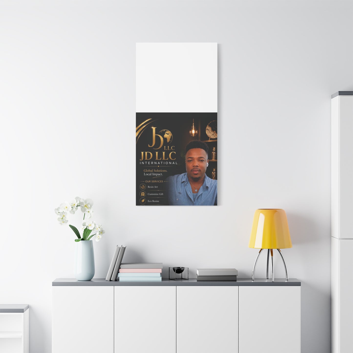 Canvas Print - JD LLC International Branded Portrait (Matte Stretched Canvas)