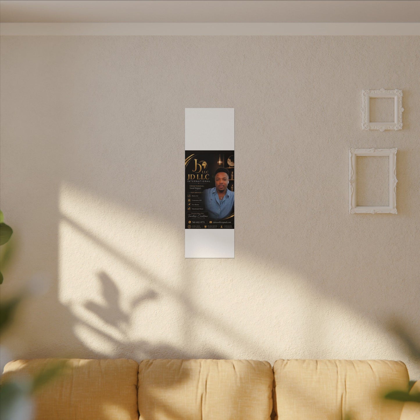 Matte Stretched Canvas - JD LLC International Business Portrait (Customizable)