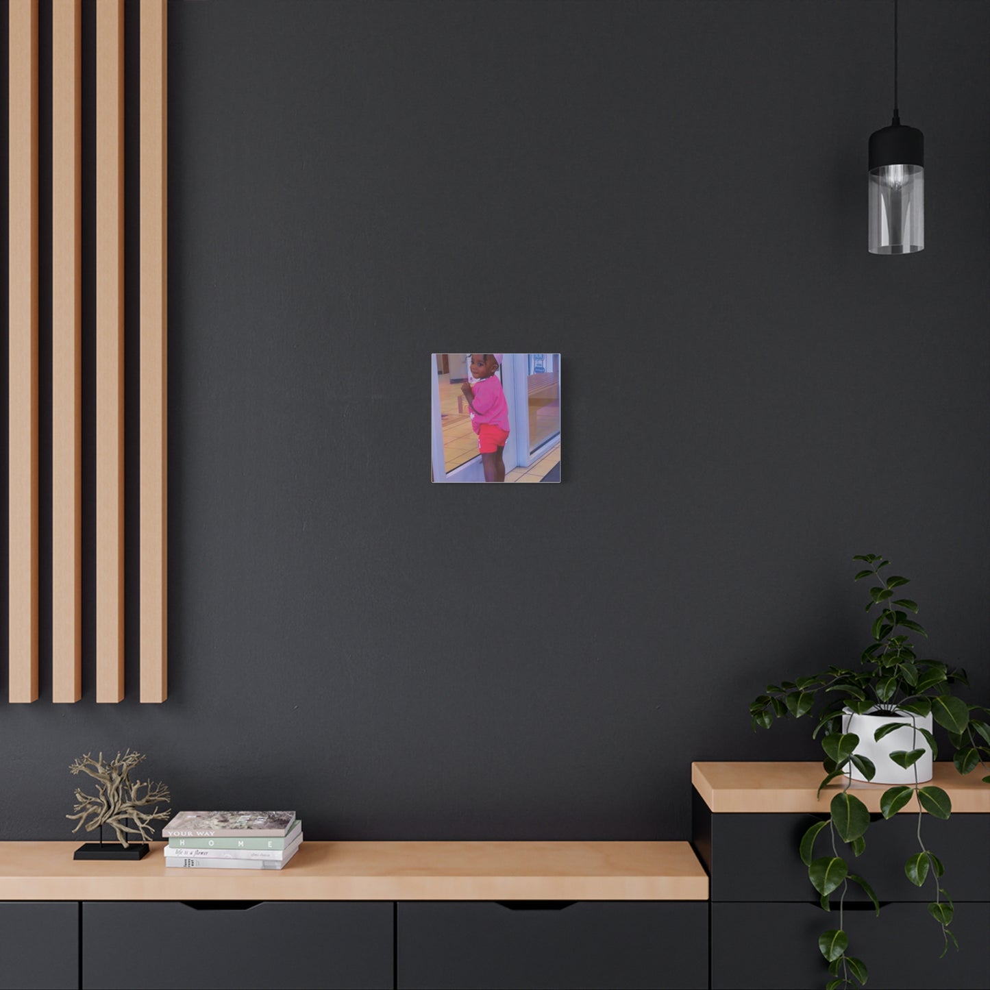 Canvas Wall Art - Candid Child Photo Matte Stretched Print