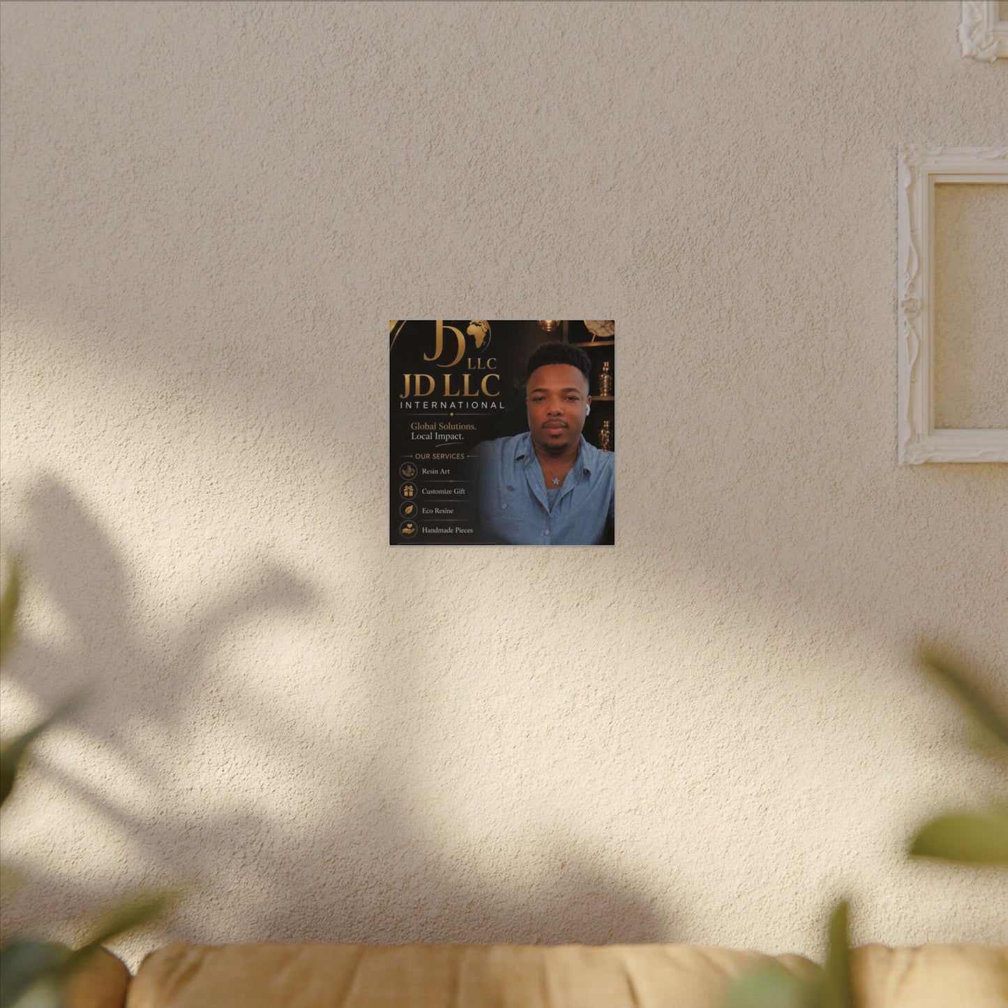 Matte Stretched Canvas - JD LLC International Business Portrait (Customizable)
