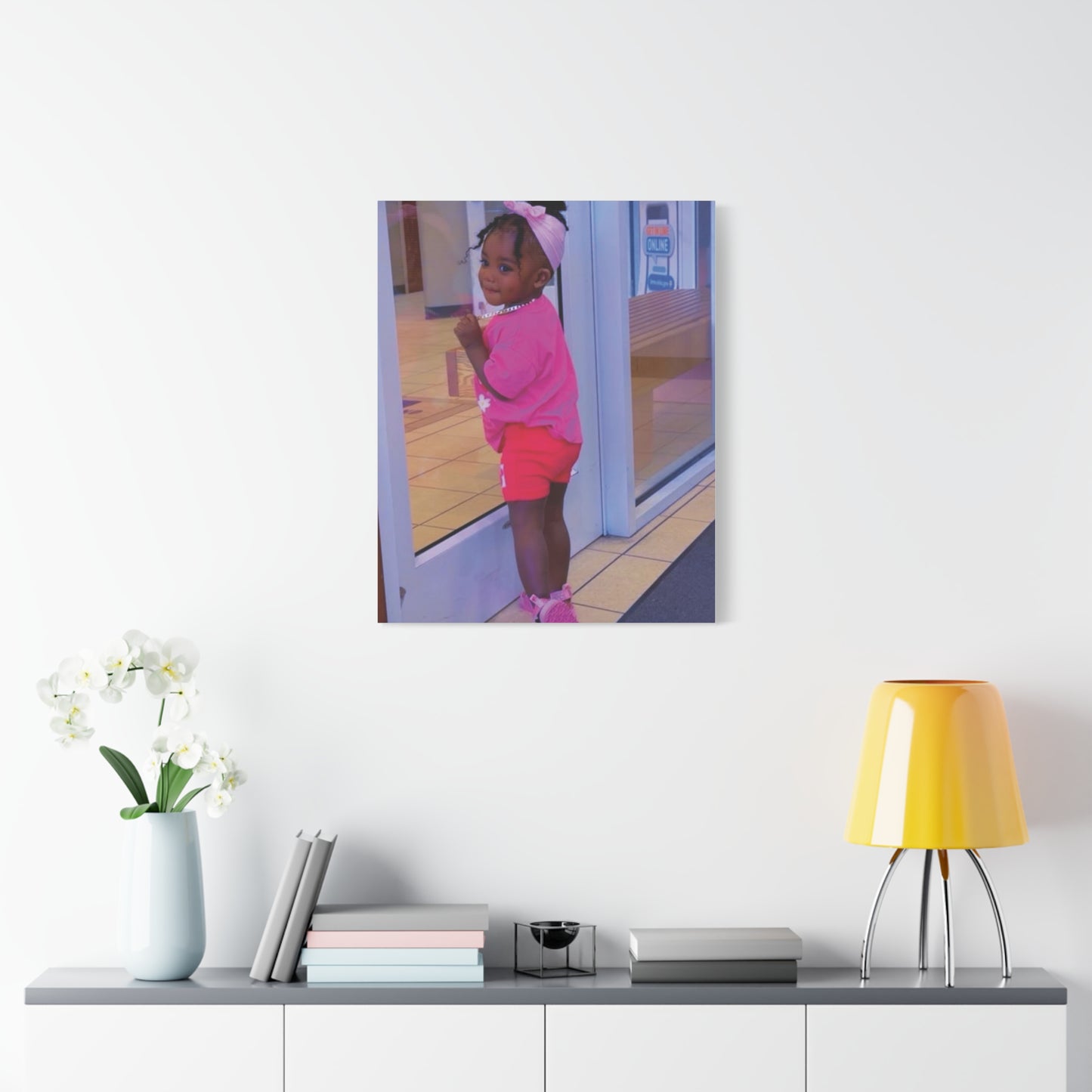 Canvas Wall Art - Candid Child Photo Matte Stretched Print
