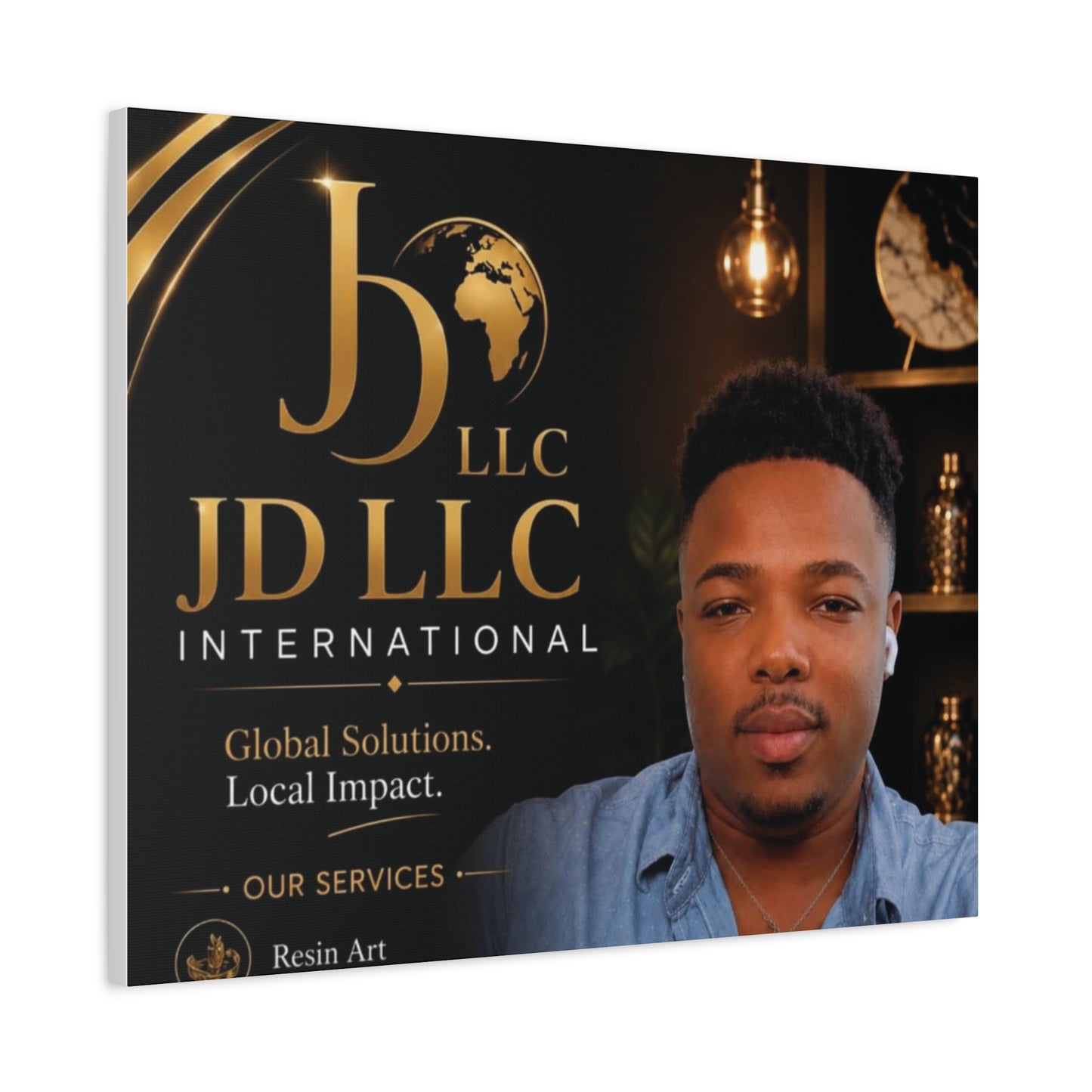 Canvas Print - JD LLC International Branded Portrait (Matte Stretched Canvas)