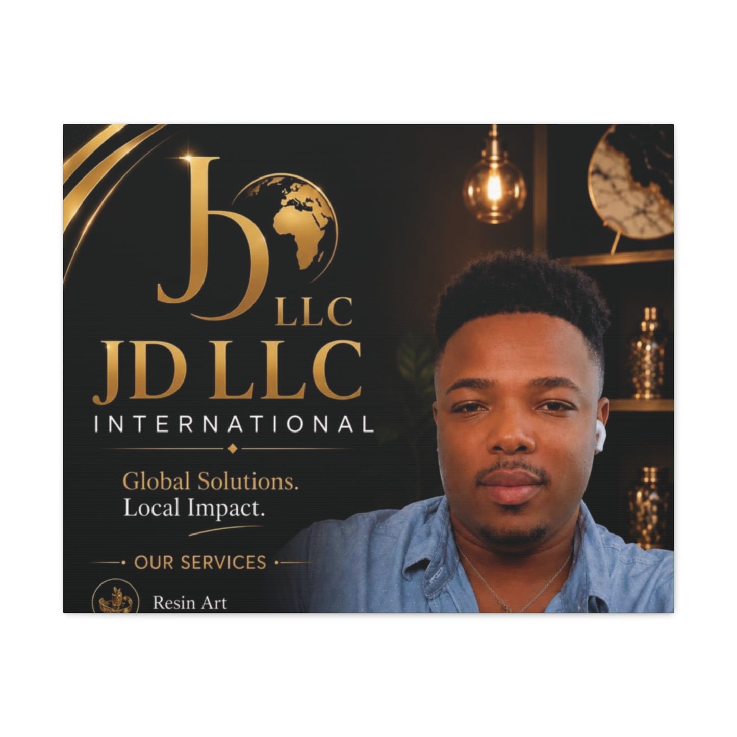 Canvas Print - JD LLC International Branded Portrait (Matte Stretched Canvas)