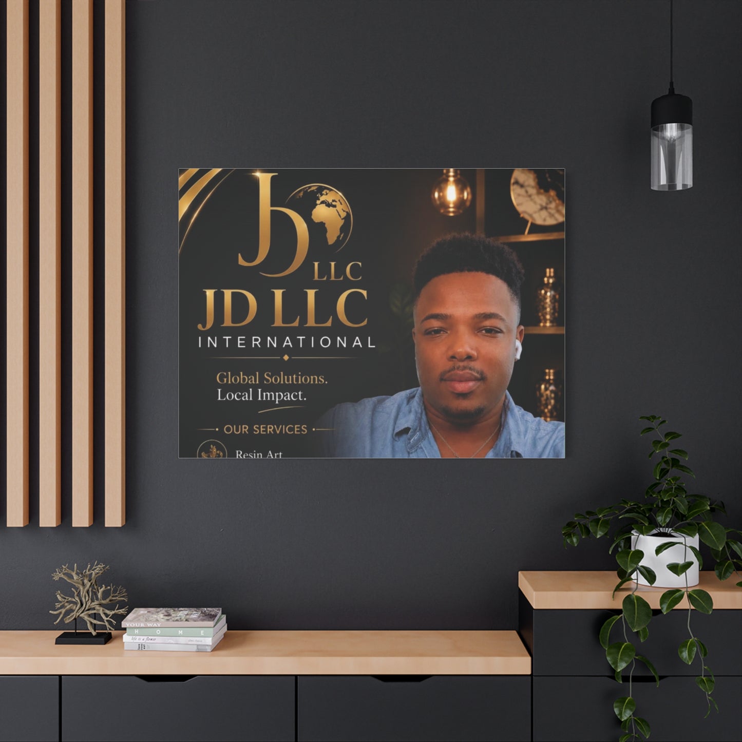 Canvas Print - JD LLC International Branded Portrait (Matte Stretched Canvas)