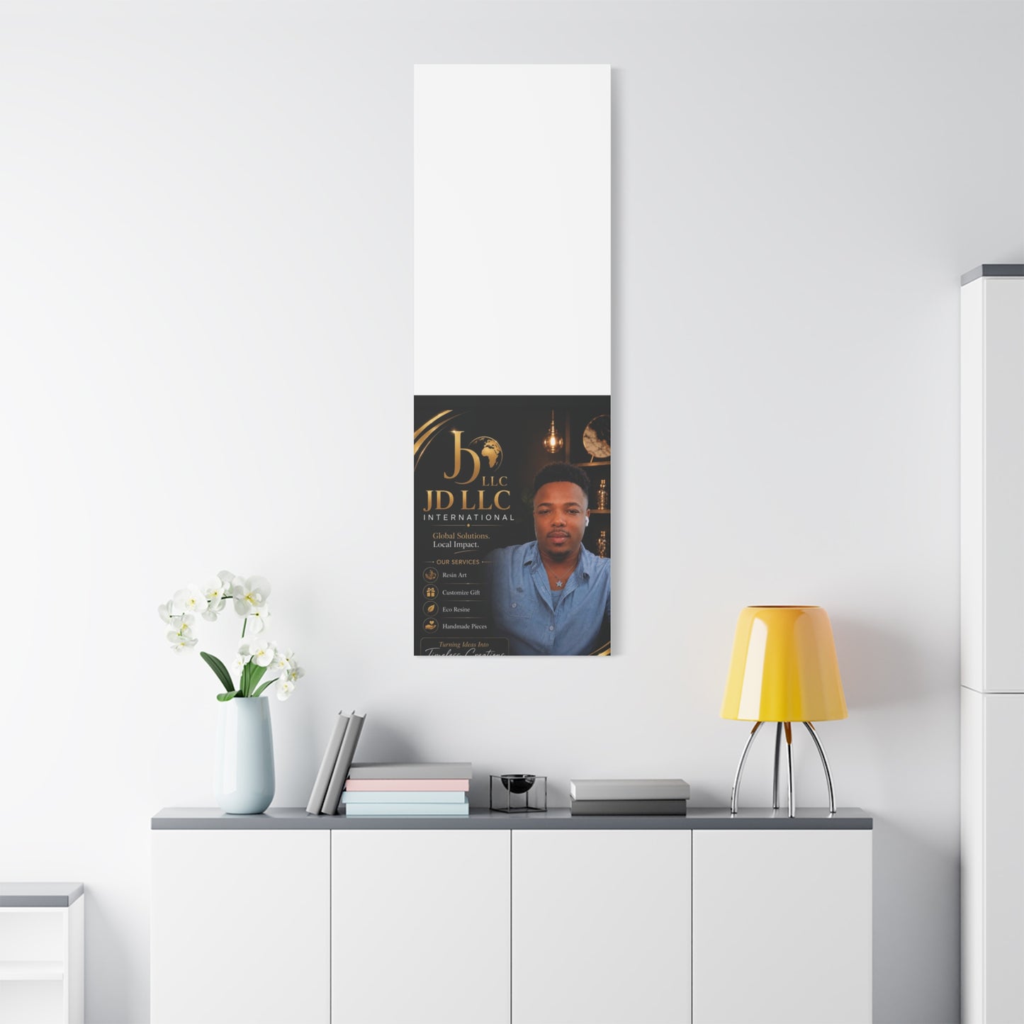 Canvas Print - JD LLC International Branded Portrait (Matte Stretched Canvas)