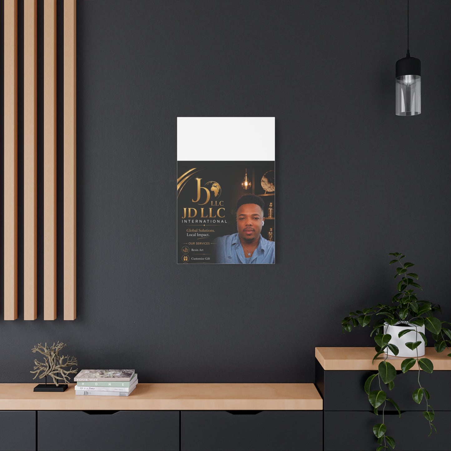 Canvas Print - JD LLC International Branded Portrait (Matte Stretched Canvas)
