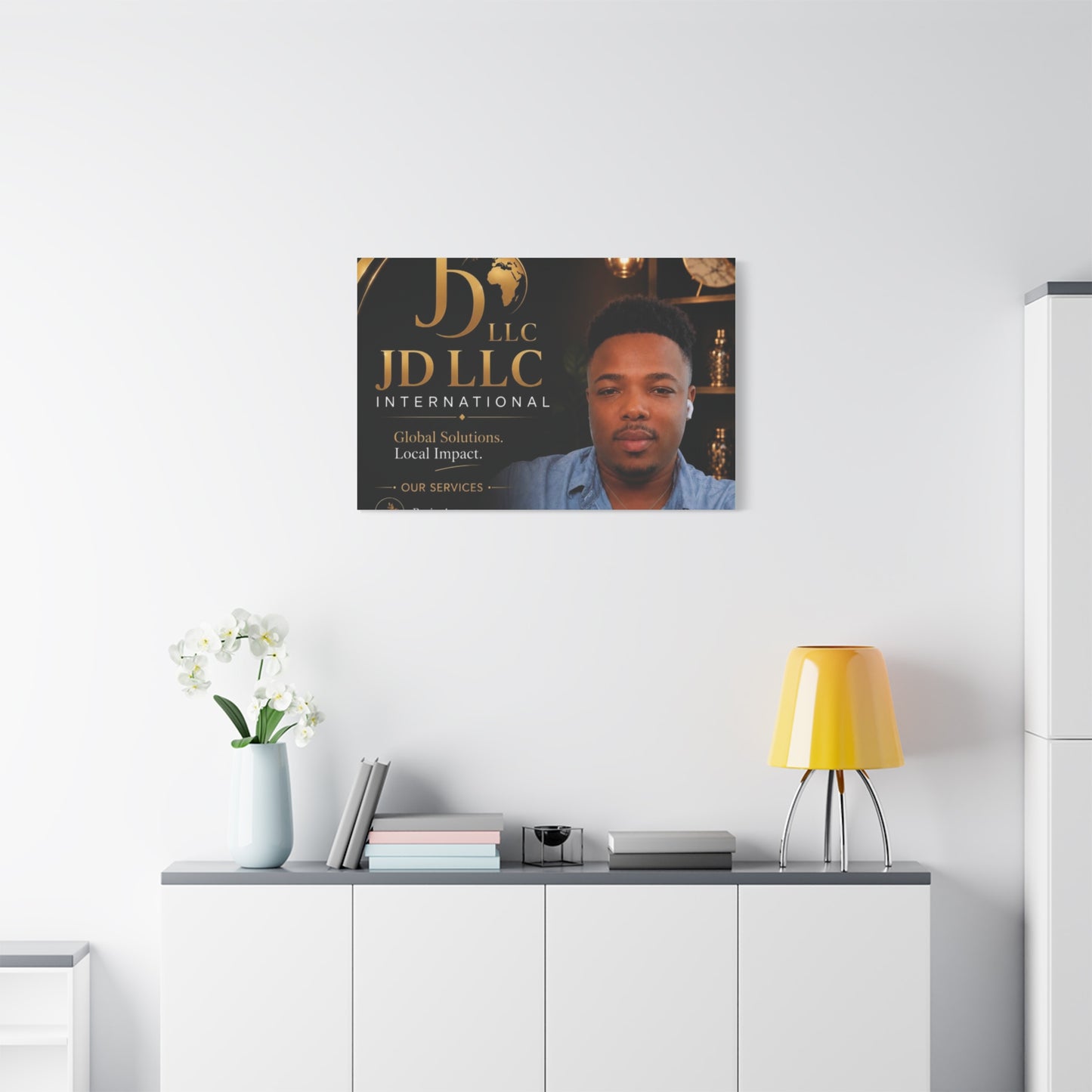 Canvas Print - JD LLC International Branded Portrait (Matte Stretched Canvas)