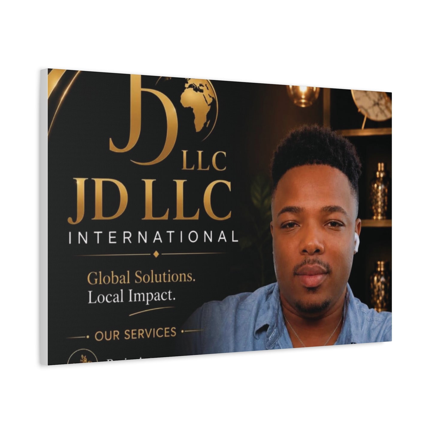 Canvas Print - JD LLC International Branded Portrait (Matte Stretched Canvas)