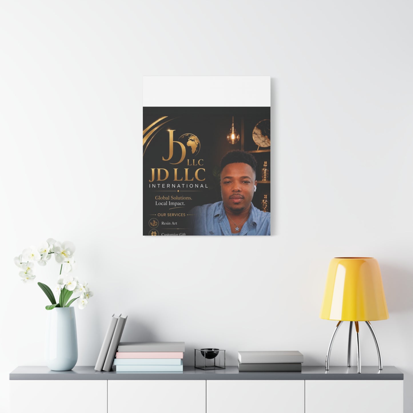 Canvas Print - JD LLC International Branded Portrait (Matte Stretched Canvas)
