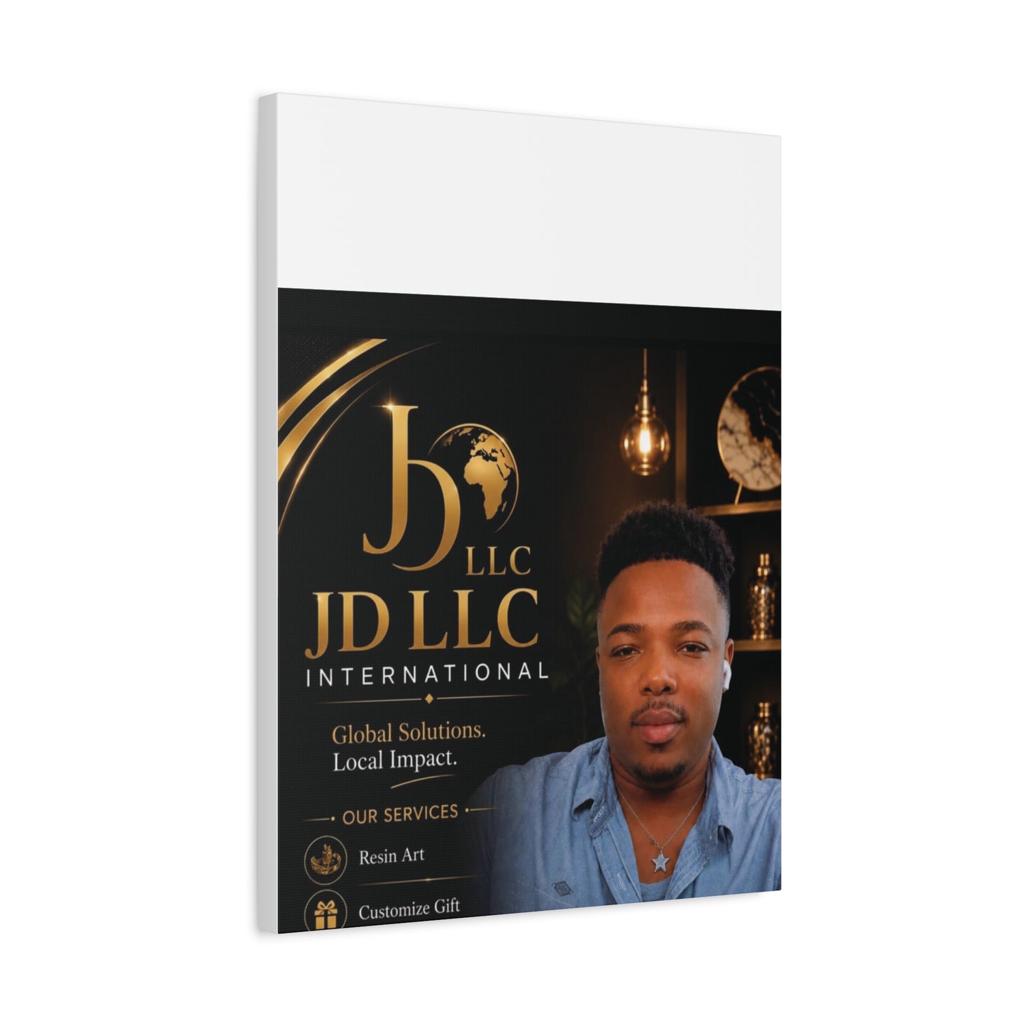 Canvas Print - JD LLC International Branded Portrait (Matte Stretched Canvas)