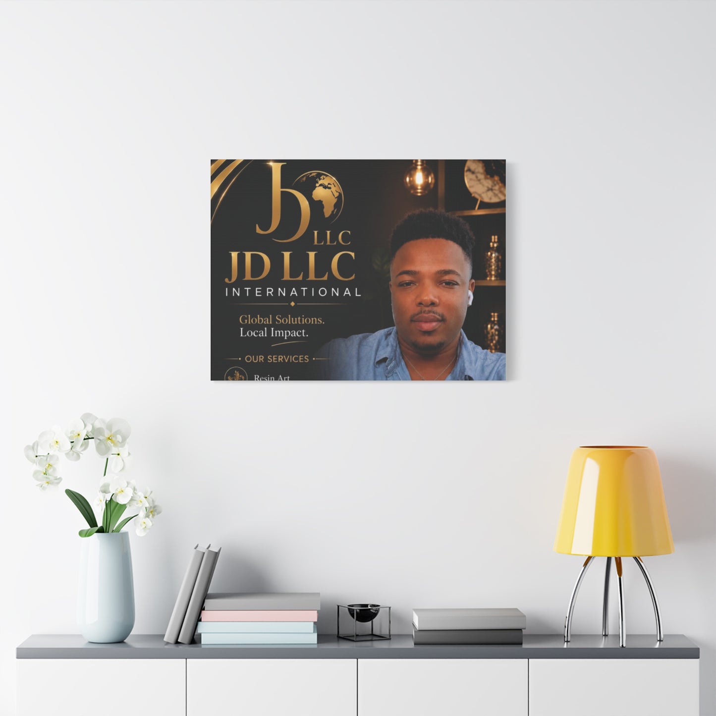 Canvas Print - JD LLC International Branded Portrait (Matte Stretched Canvas)