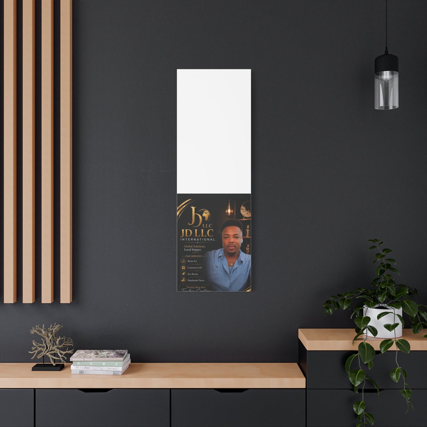 Canvas Print - JD LLC International Branded Portrait (Matte Stretched Canvas)
