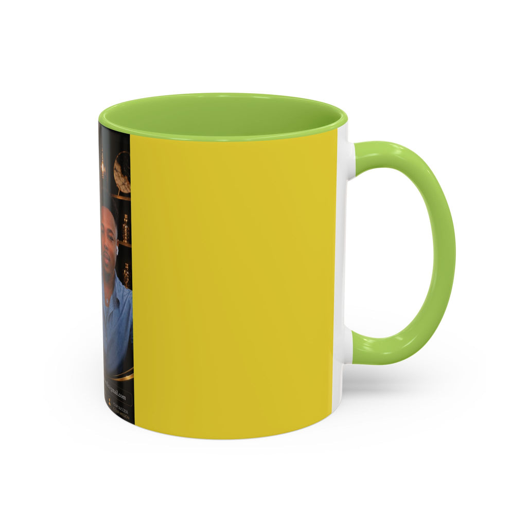 Photo Logo Accent Coffee Mug — Custom Branded Promotional Mug