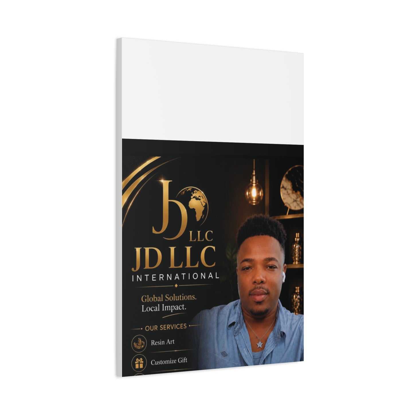 Canvas Print - JD LLC International Branded Portrait (Matte Stretched Canvas)