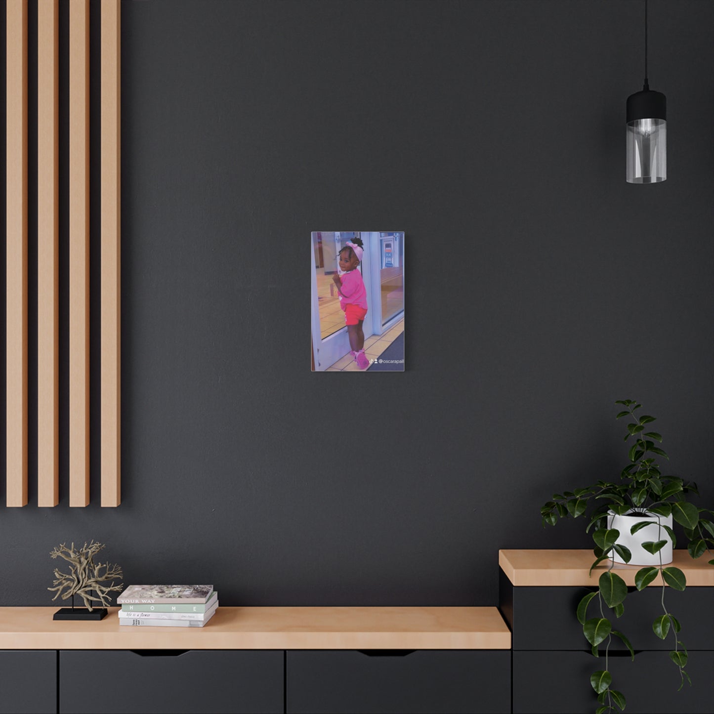 Canvas Wall Art - Candid Child Photo Matte Stretched Print