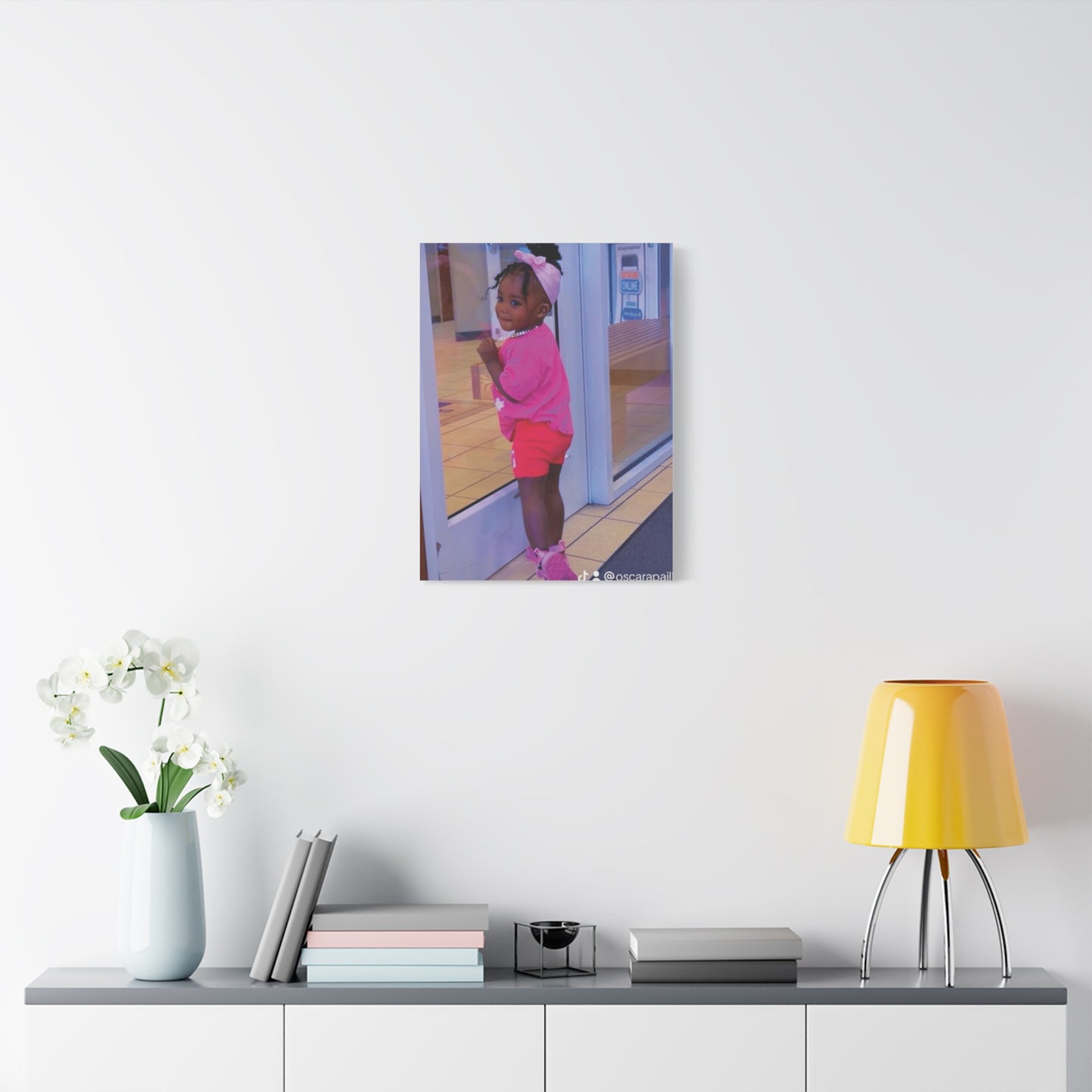 Canvas Wall Art - Candid Child Photo Matte Stretched Print