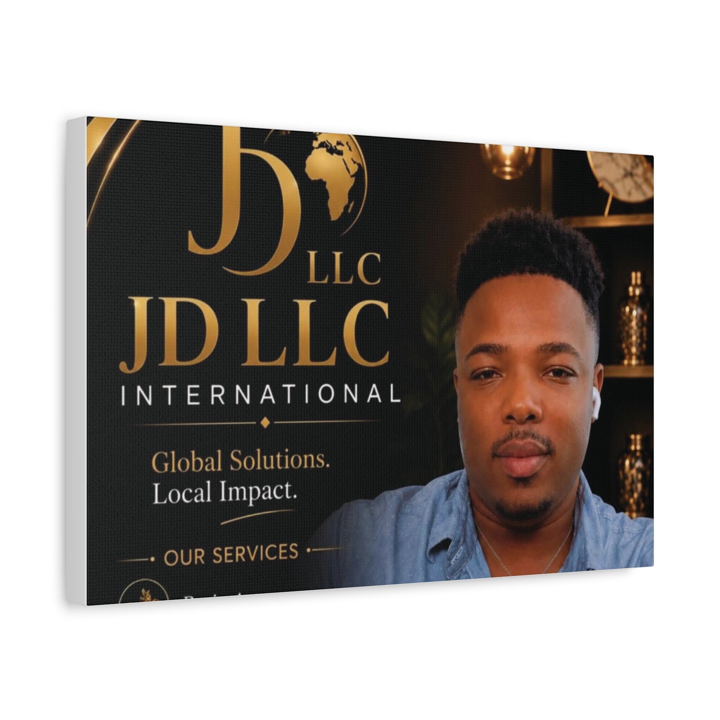 Canvas Print - JD LLC International Branded Portrait (Matte Stretched Canvas)