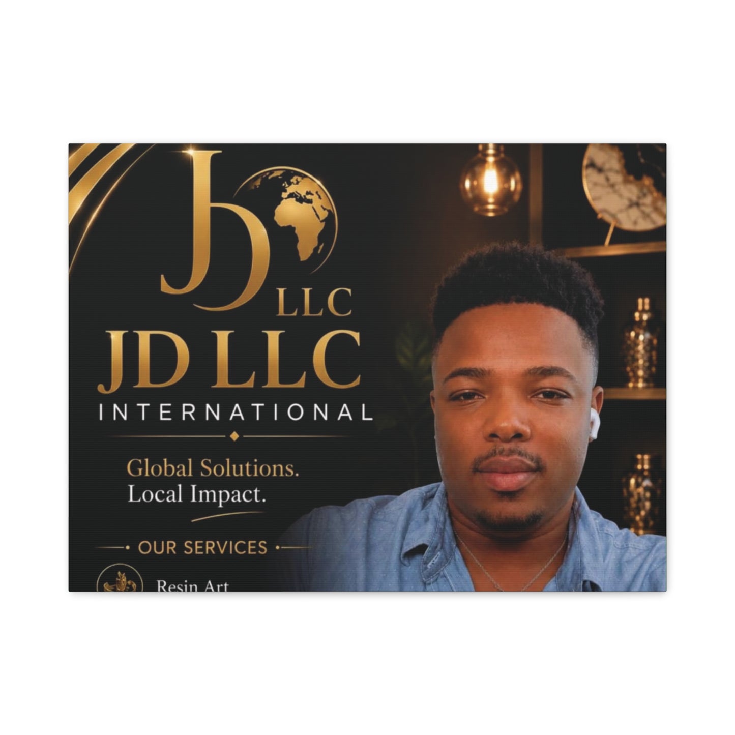 Canvas Print - JD LLC International Branded Portrait (Matte Stretched Canvas)