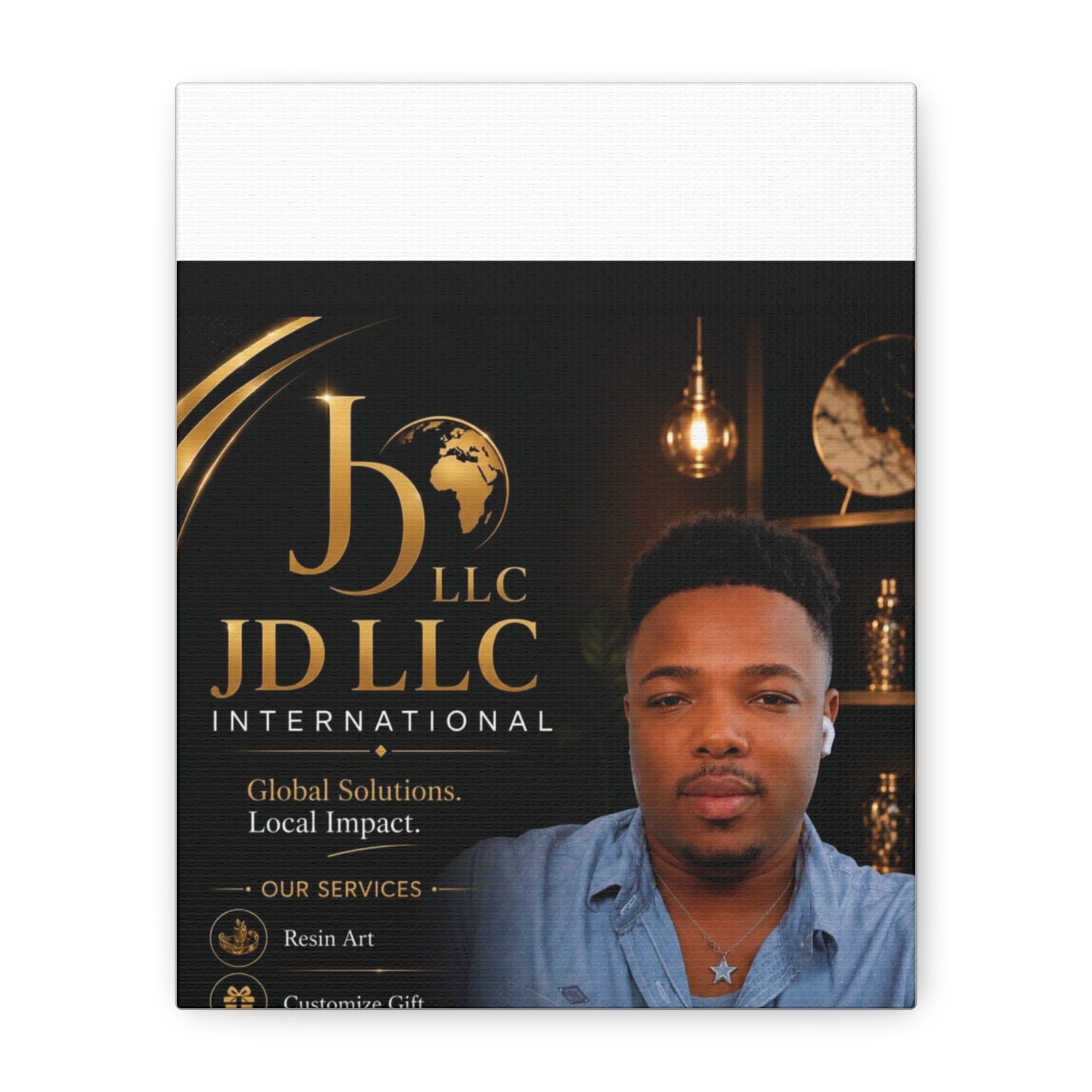 Canvas Print - JD LLC International Branded Portrait (Matte Stretched Canvas)