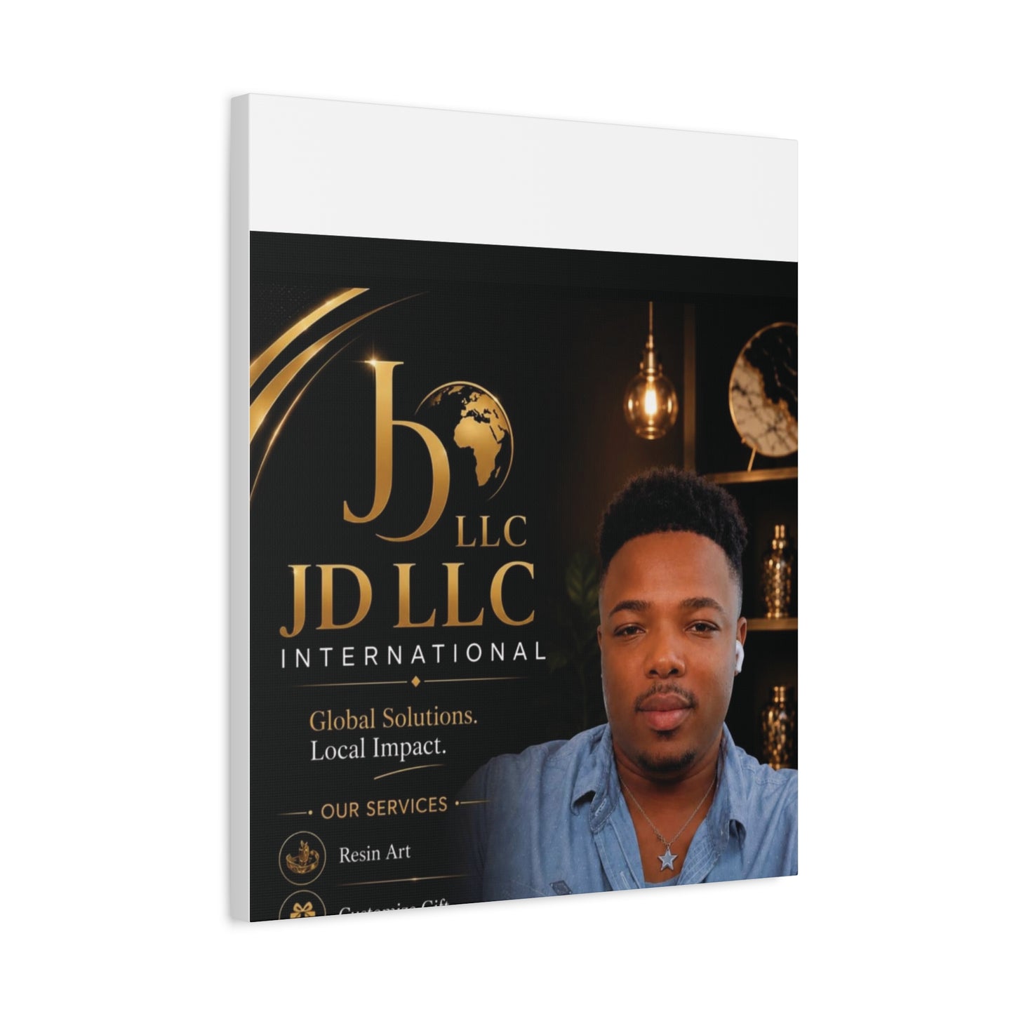 Canvas Print - JD LLC International Branded Portrait (Matte Stretched Canvas)