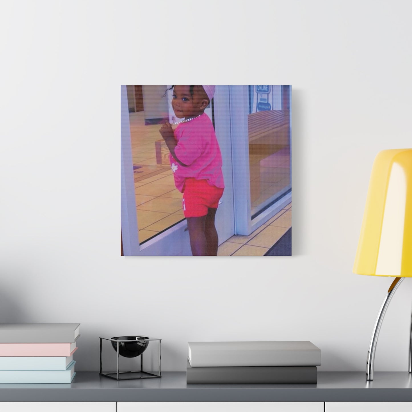Canvas Wall Art - Candid Child Photo Matte Stretched Print