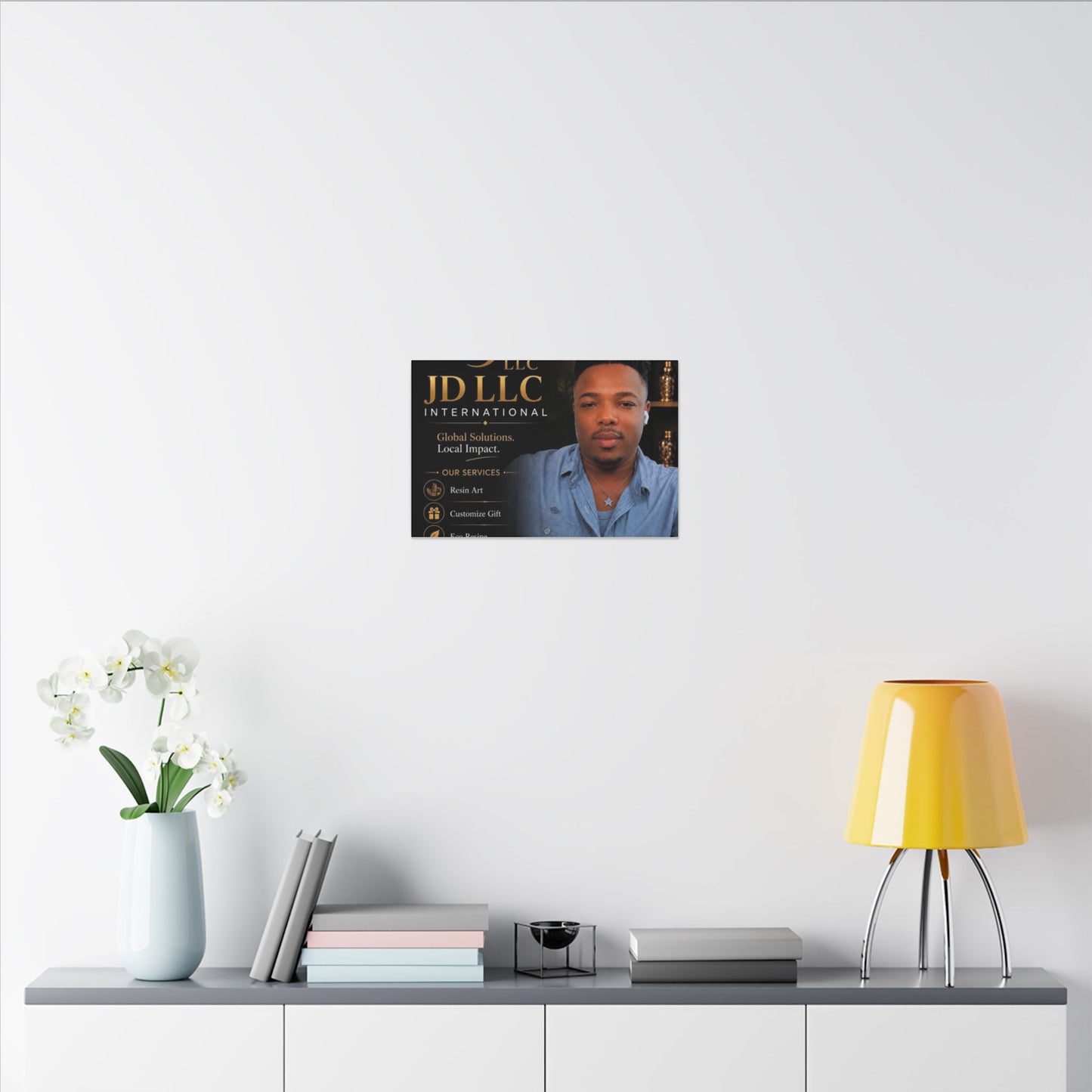 Matte Stretched Canvas - JD LLC International Business Portrait (Customizable)