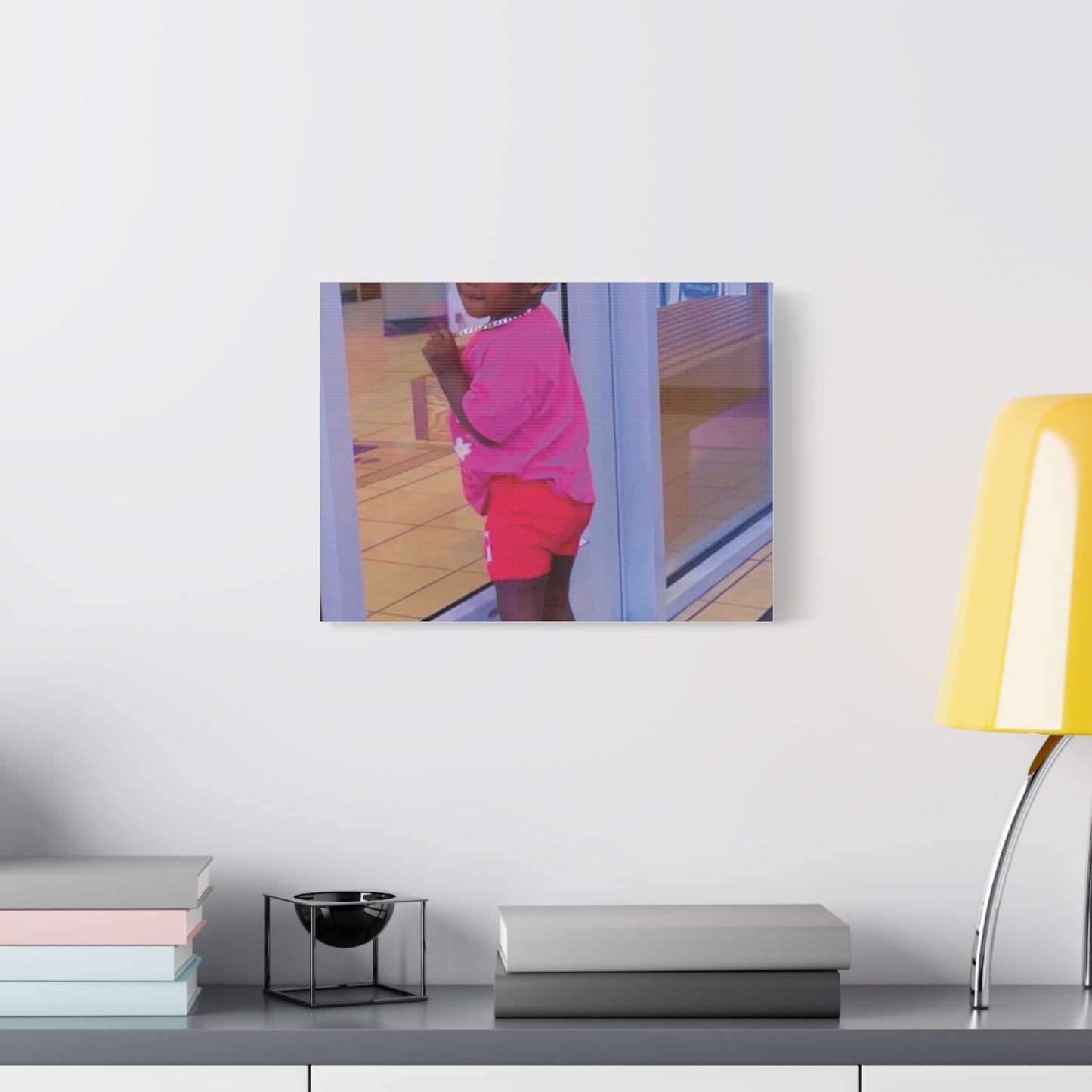 Canvas Wall Art - Candid Child Photo Matte Stretched Print