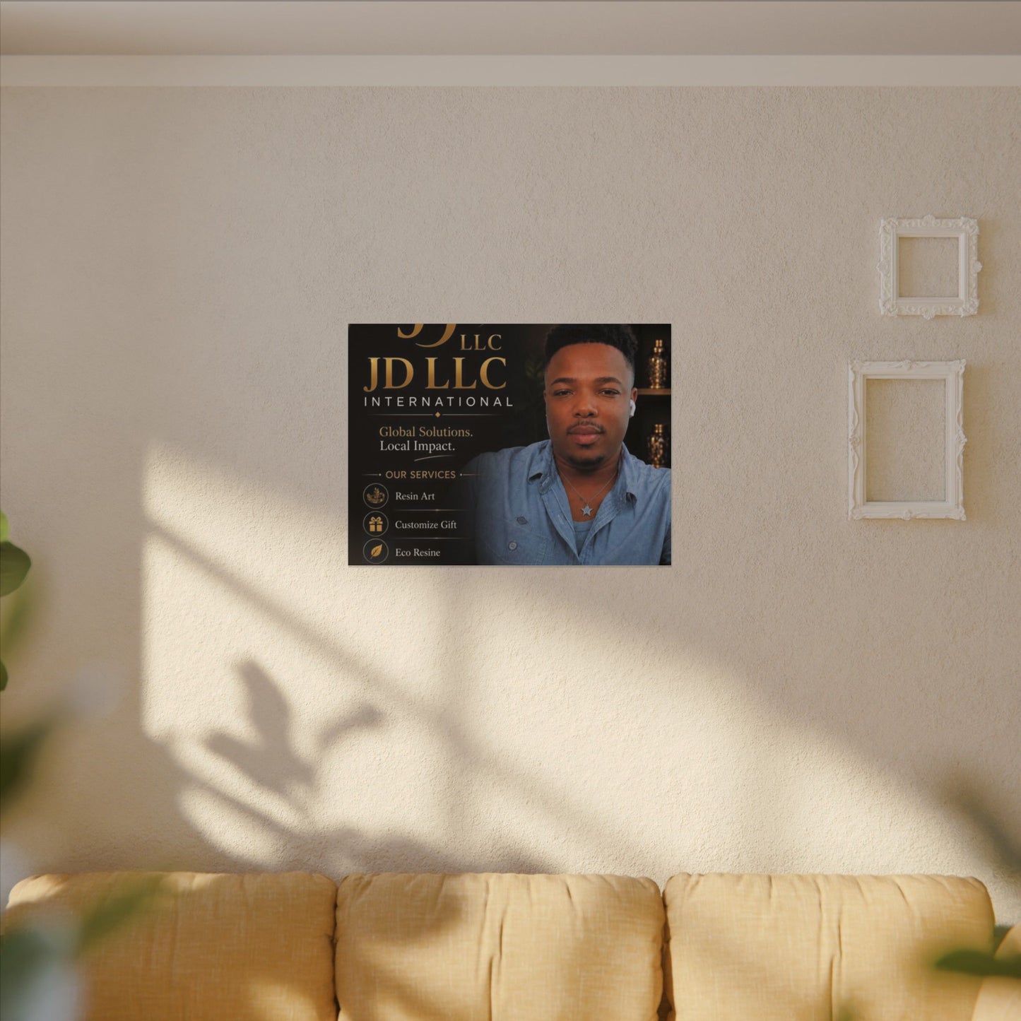 Matte Stretched Canvas - JD LLC International Business Portrait (Customizable)
