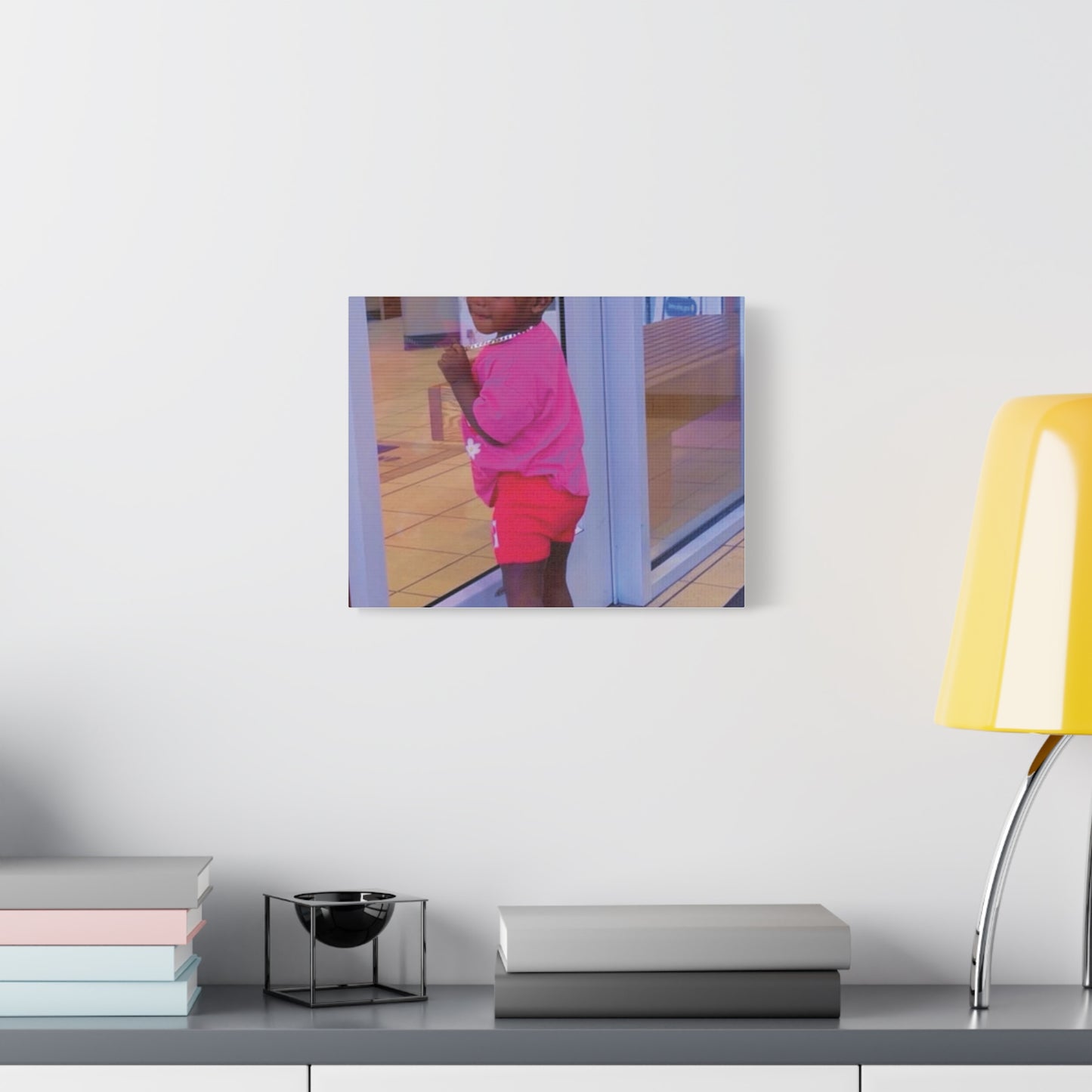 Canvas Wall Art - Candid Child Photo Matte Stretched Print