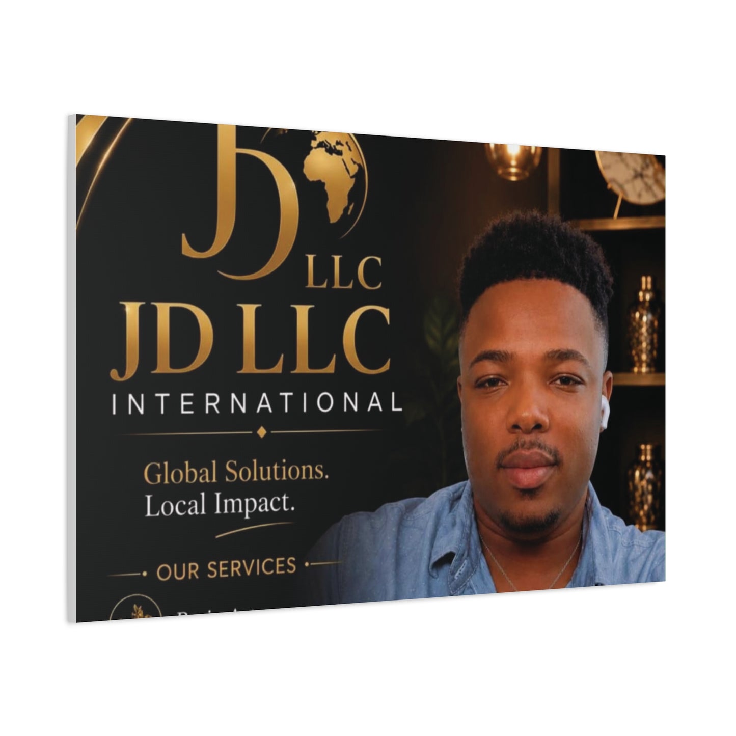 Canvas Print - JD LLC International Branded Portrait (Matte Stretched Canvas)