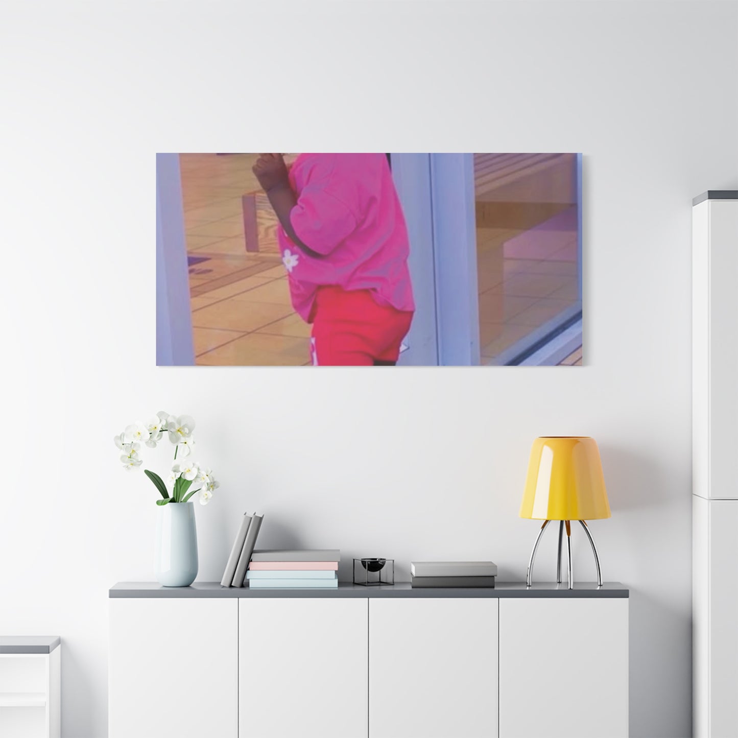 Canvas Wall Art - Candid Child Photo Matte Stretched Print