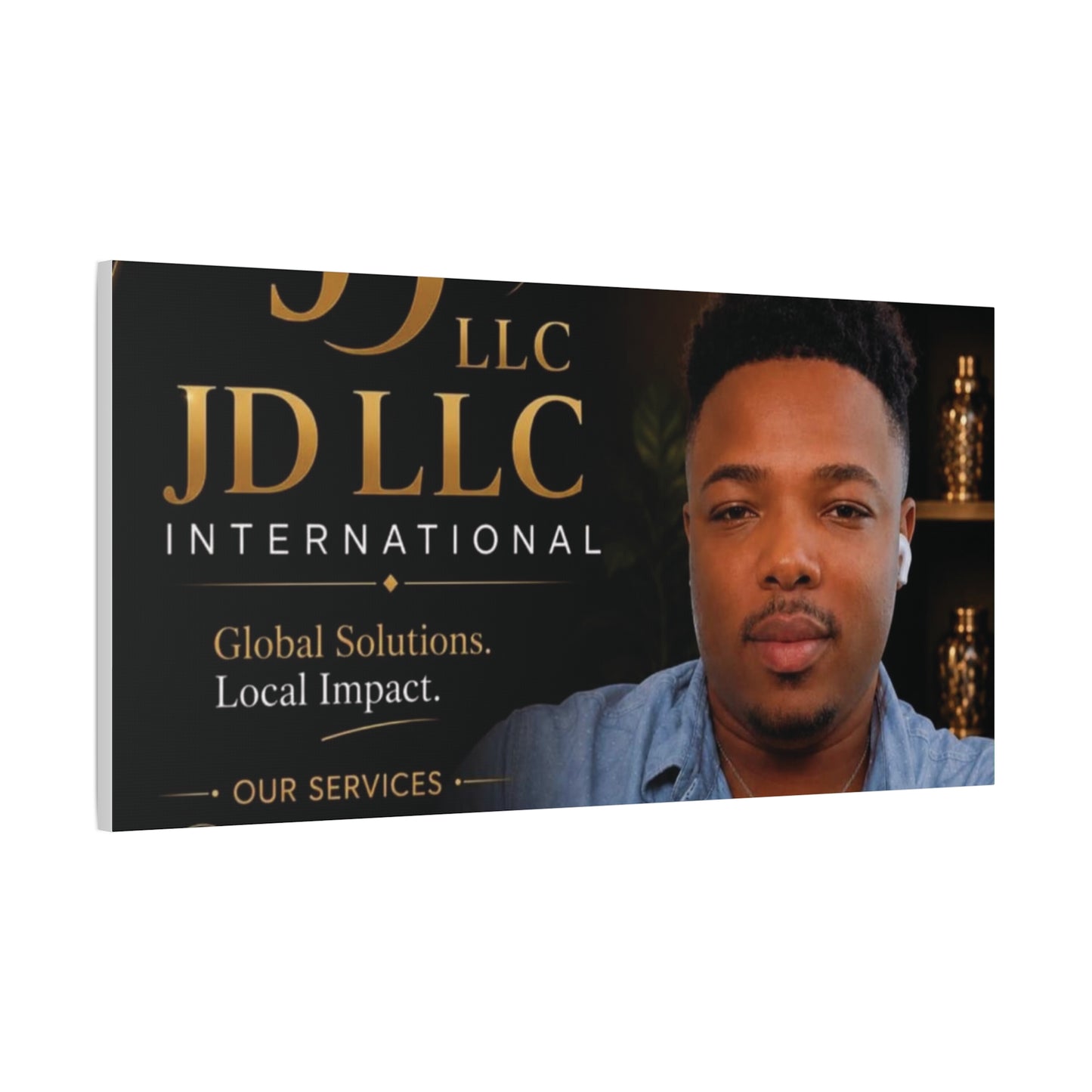 Canvas Print - JD LLC International Branded Portrait (Matte Stretched Canvas)