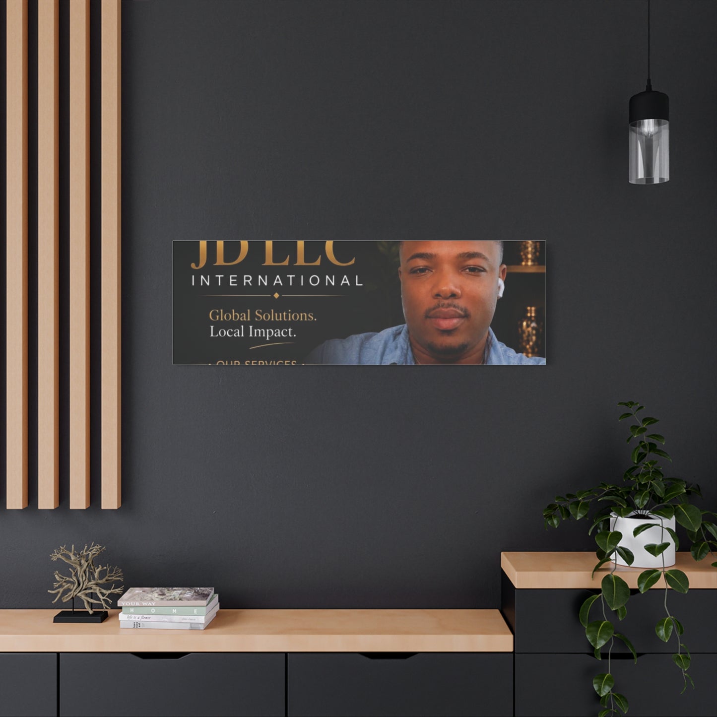 Canvas Print - JD LLC International Branded Portrait (Matte Stretched Canvas)