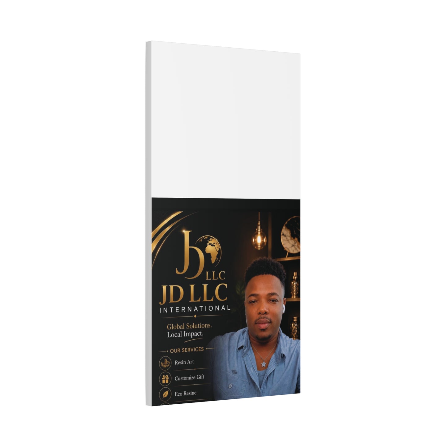 Canvas Print - JD LLC International Branded Portrait (Matte Stretched Canvas)