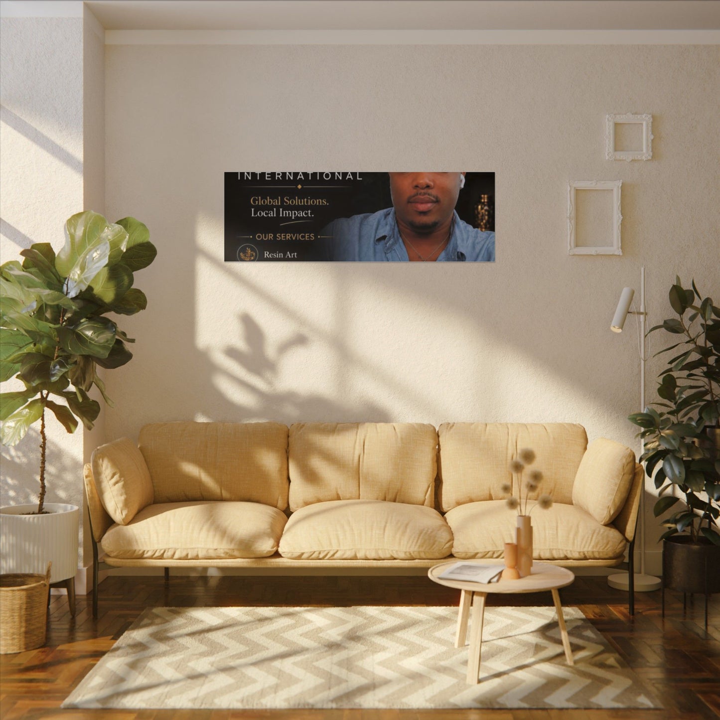 Matte Stretched Canvas - JD LLC International Business Portrait (Customizable)