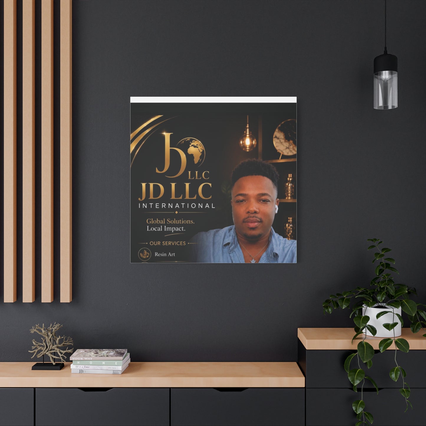 Canvas Print - JD LLC International Branded Portrait (Matte Stretched Canvas)