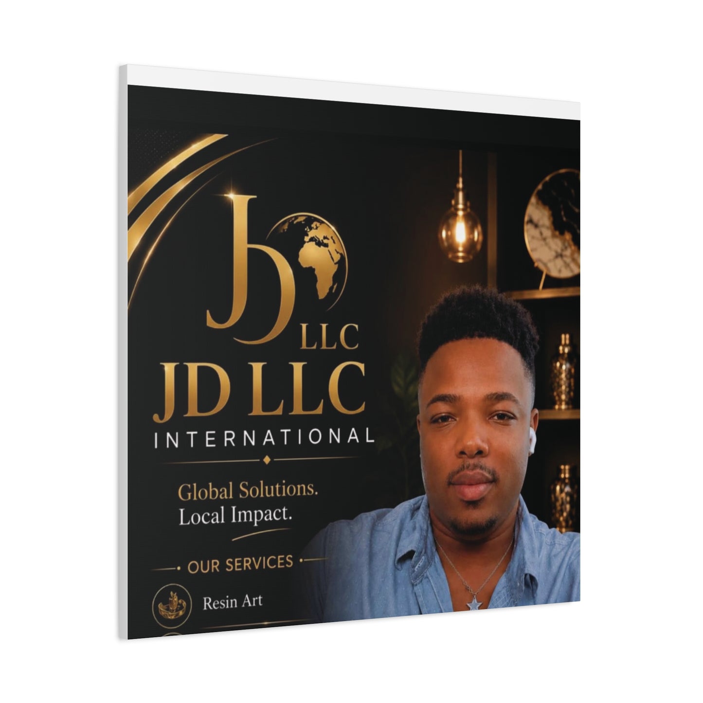 Canvas Print - JD LLC International Branded Portrait (Matte Stretched Canvas)