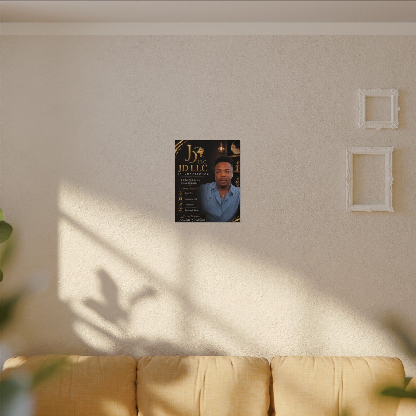 Matte Stretched Canvas - JD LLC International Business Portrait (Customizable)