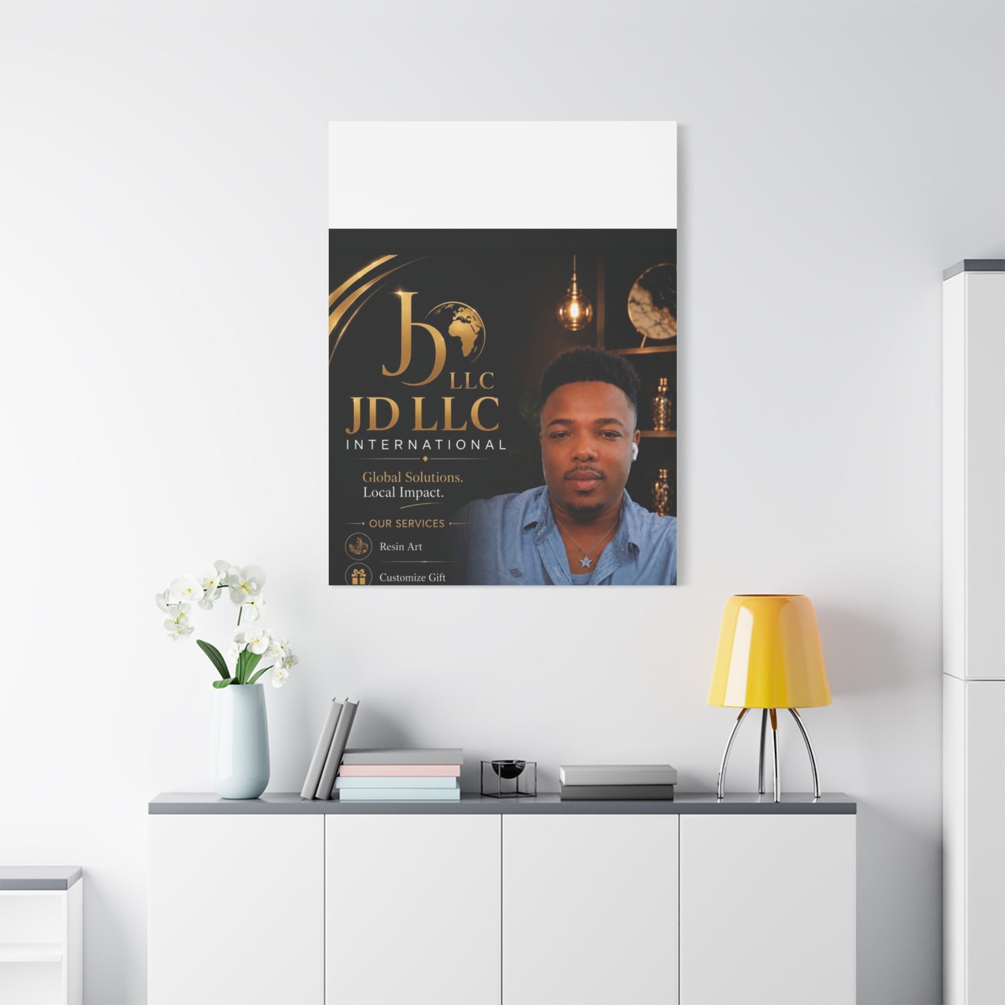 Canvas Print - JD LLC International Branded Portrait (Matte Stretched Canvas)