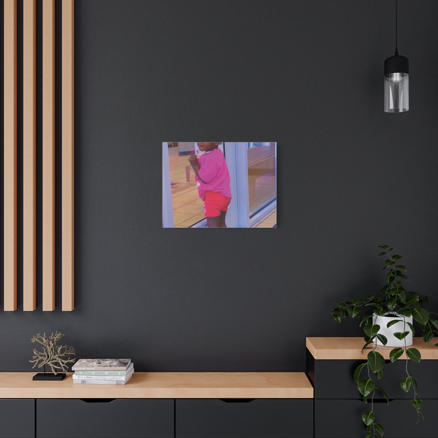 Canvas Wall Art - Candid Child Photo Matte Stretched Print