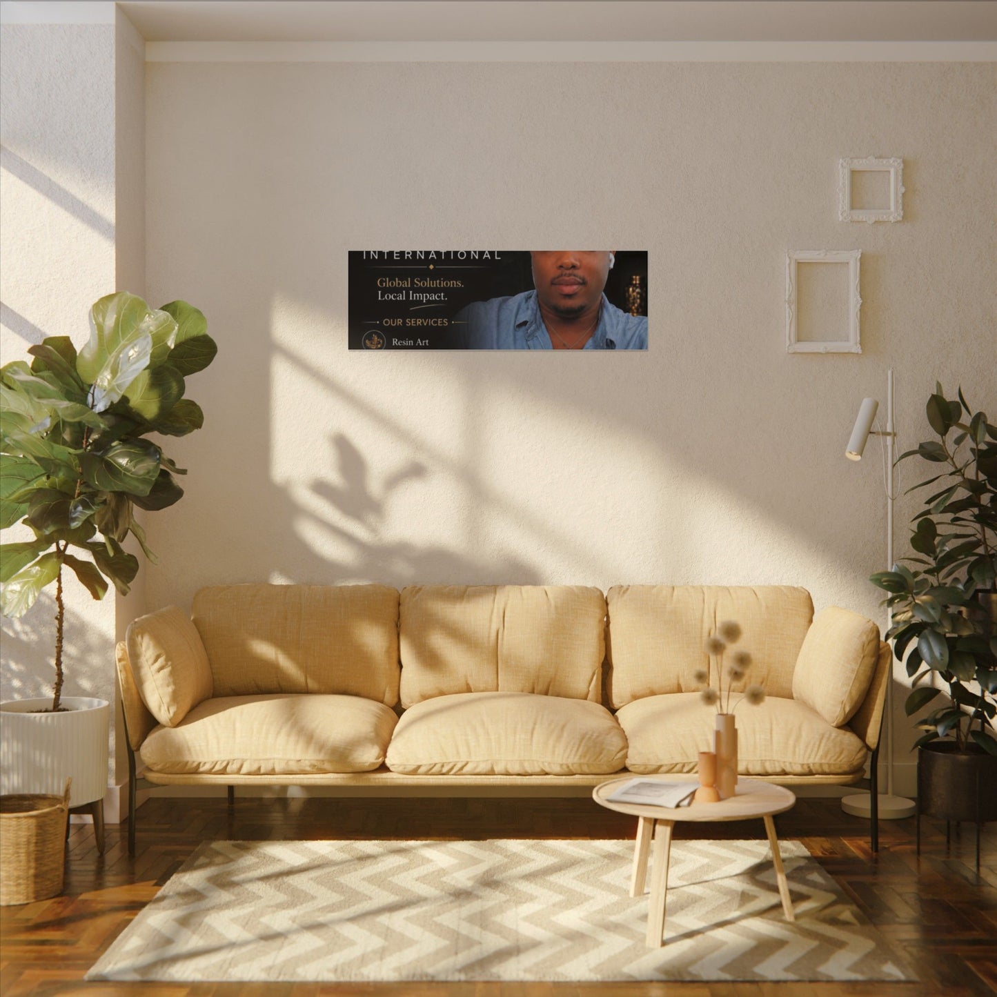 Matte Stretched Canvas - JD LLC International Business Portrait (Customizable)