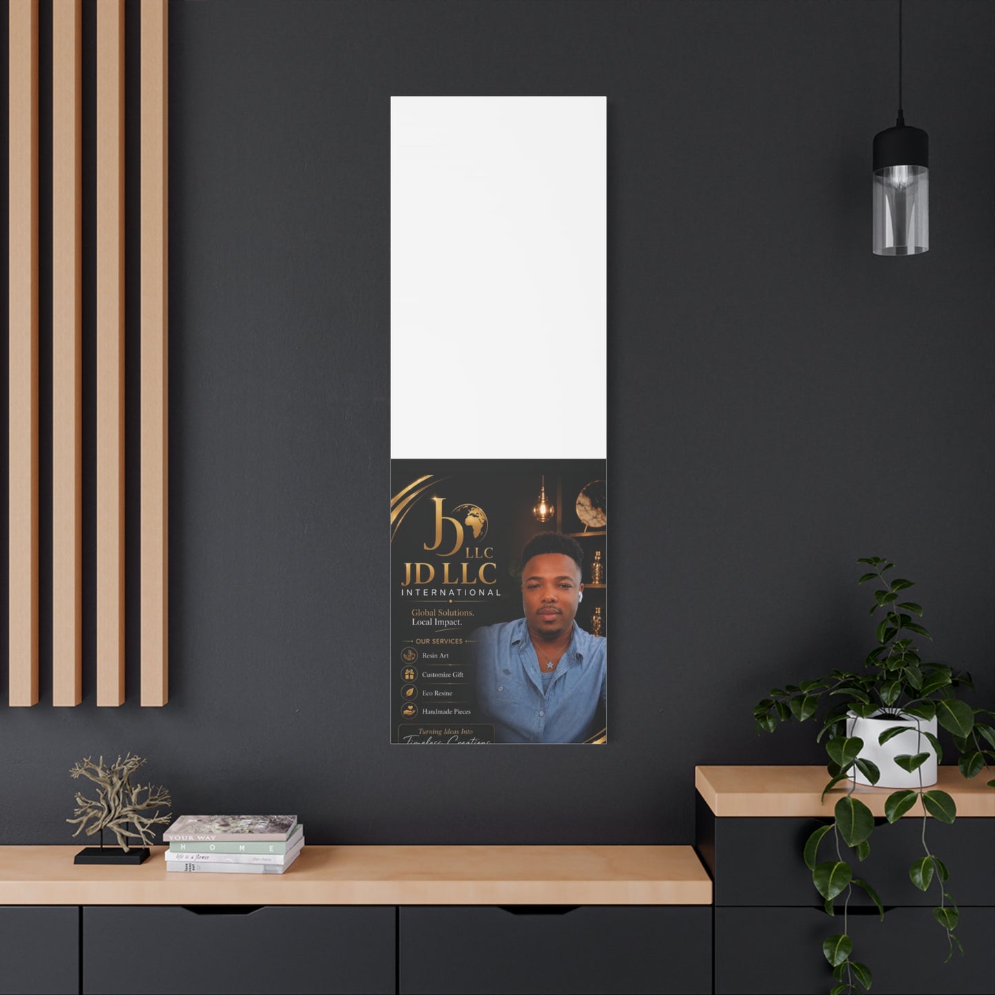 Canvas Print - JD LLC International Branded Portrait (Matte Stretched Canvas)