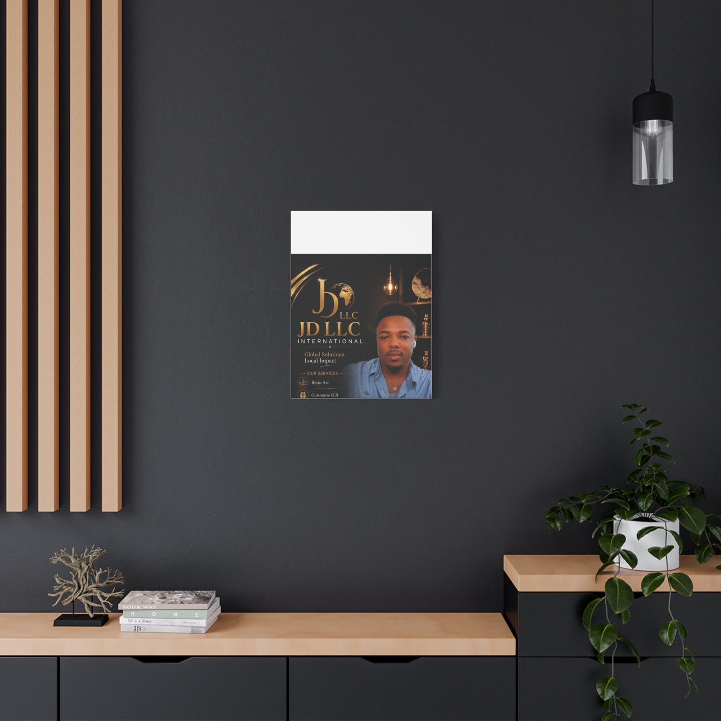 Canvas Print - JD LLC International Branded Portrait (Matte Stretched Canvas)