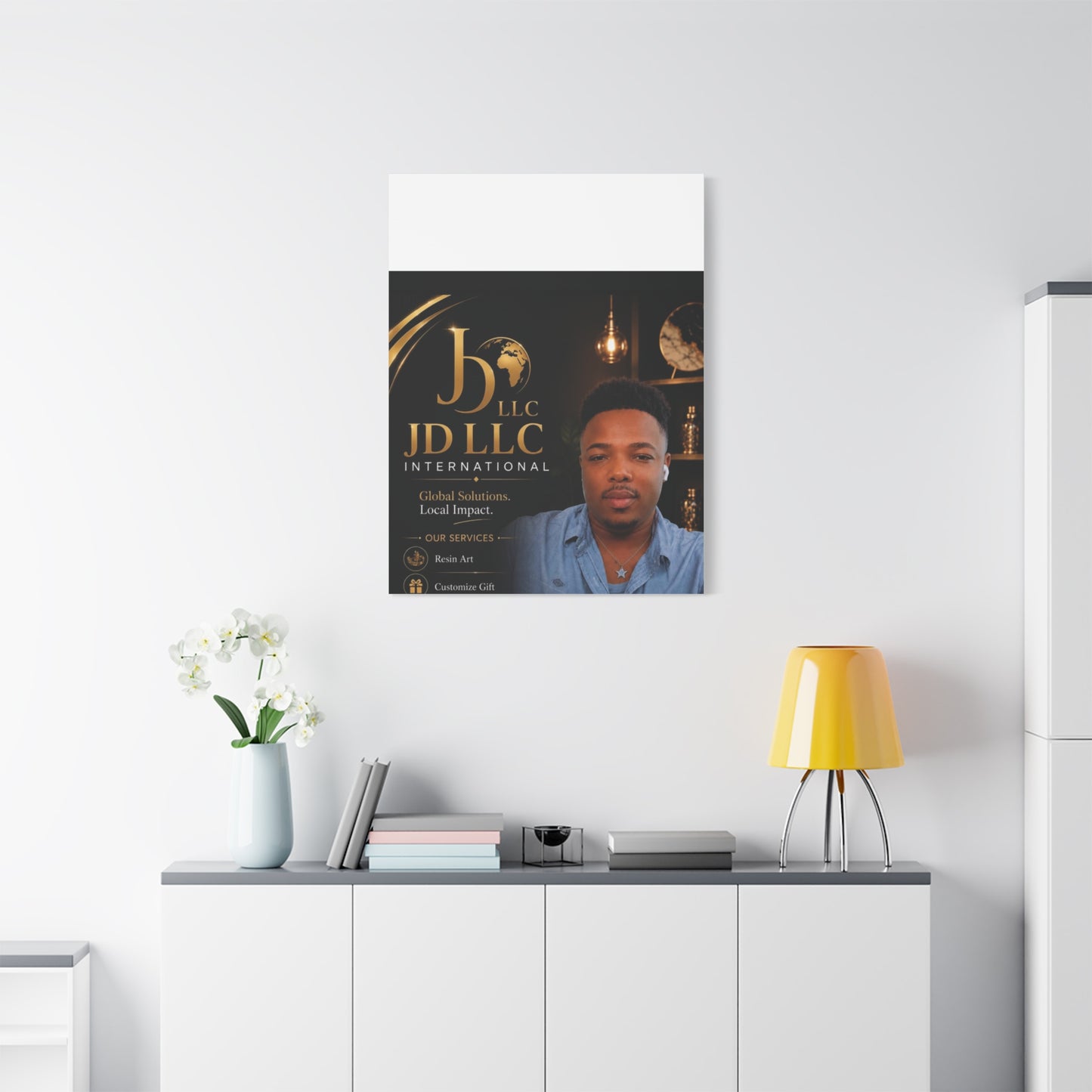 Canvas Print - JD LLC International Branded Portrait (Matte Stretched Canvas)